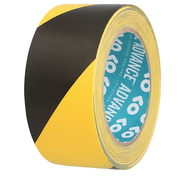 Warnband schwarz / gelb 50mm x 33m